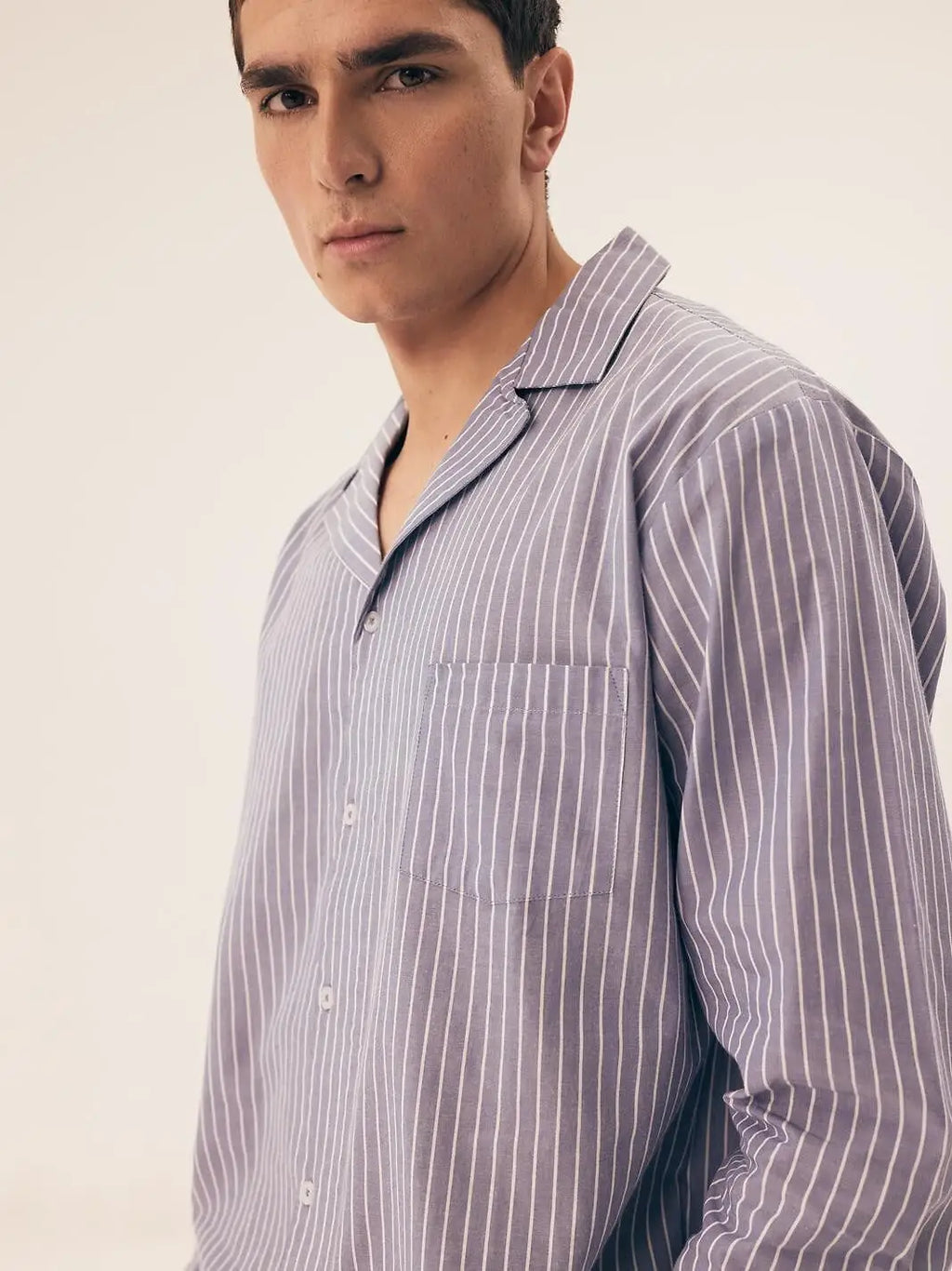 Pigiama da uomo aperto elegante e leggero - mic