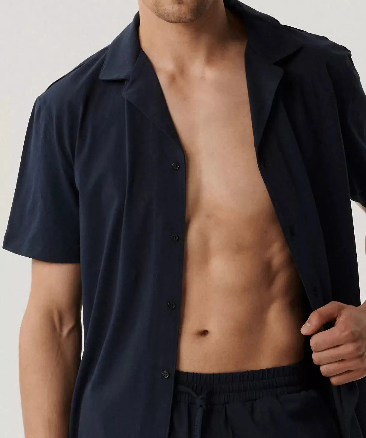 Pigiama da uomo aperto manica corta - jason - bnmp-002