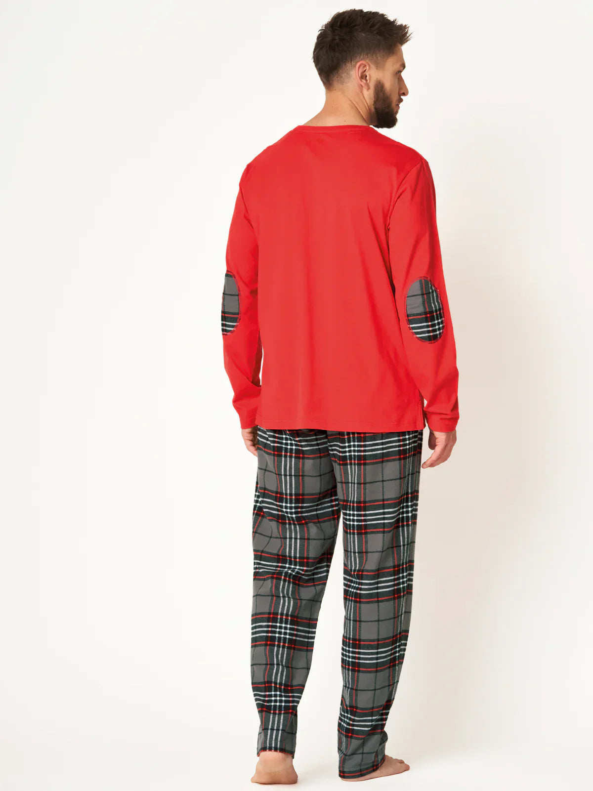 Pigiama uomo caldo in cotone e flanella | mns 400