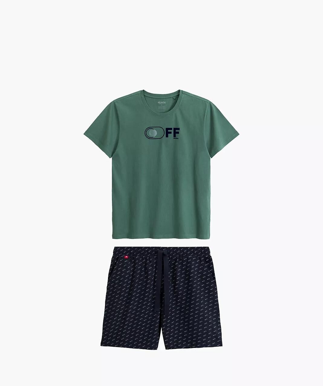 Pigiama uomo classico realizzato in morbida maglia effetto