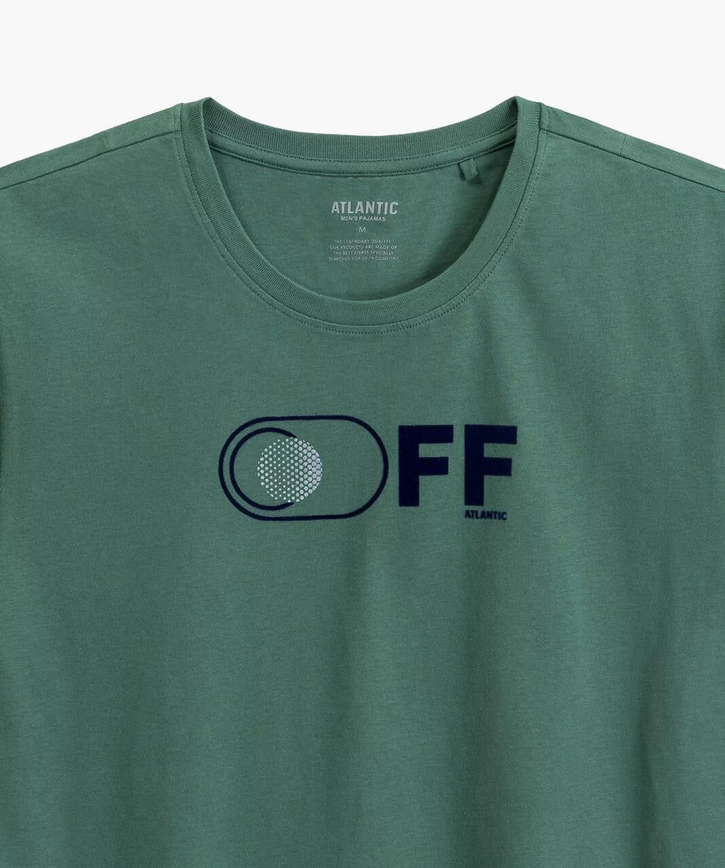 Pigiama uomo classico realizzato in morbida maglia effetto