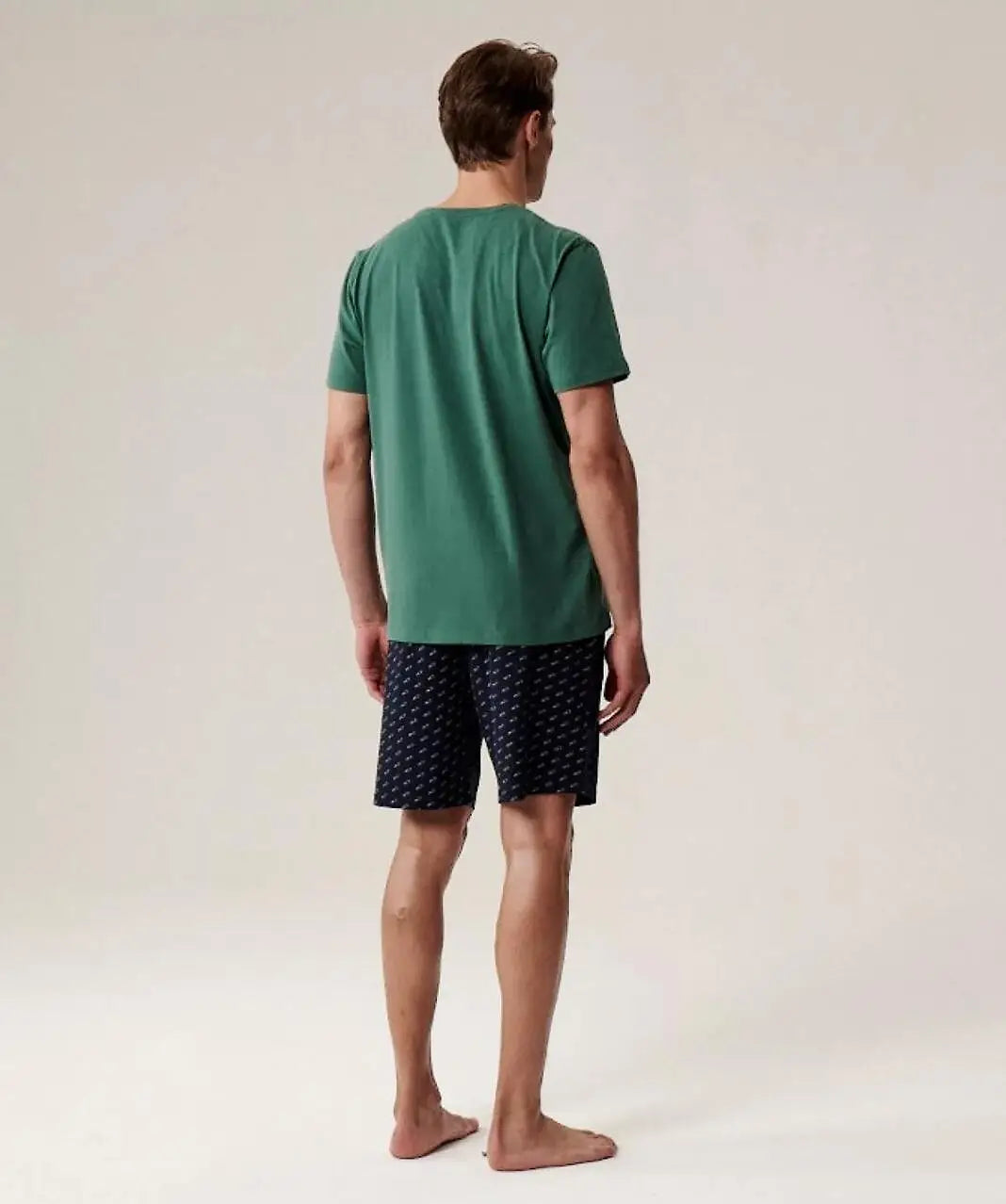 Pigiama uomo classico realizzato in morbida maglia effetto