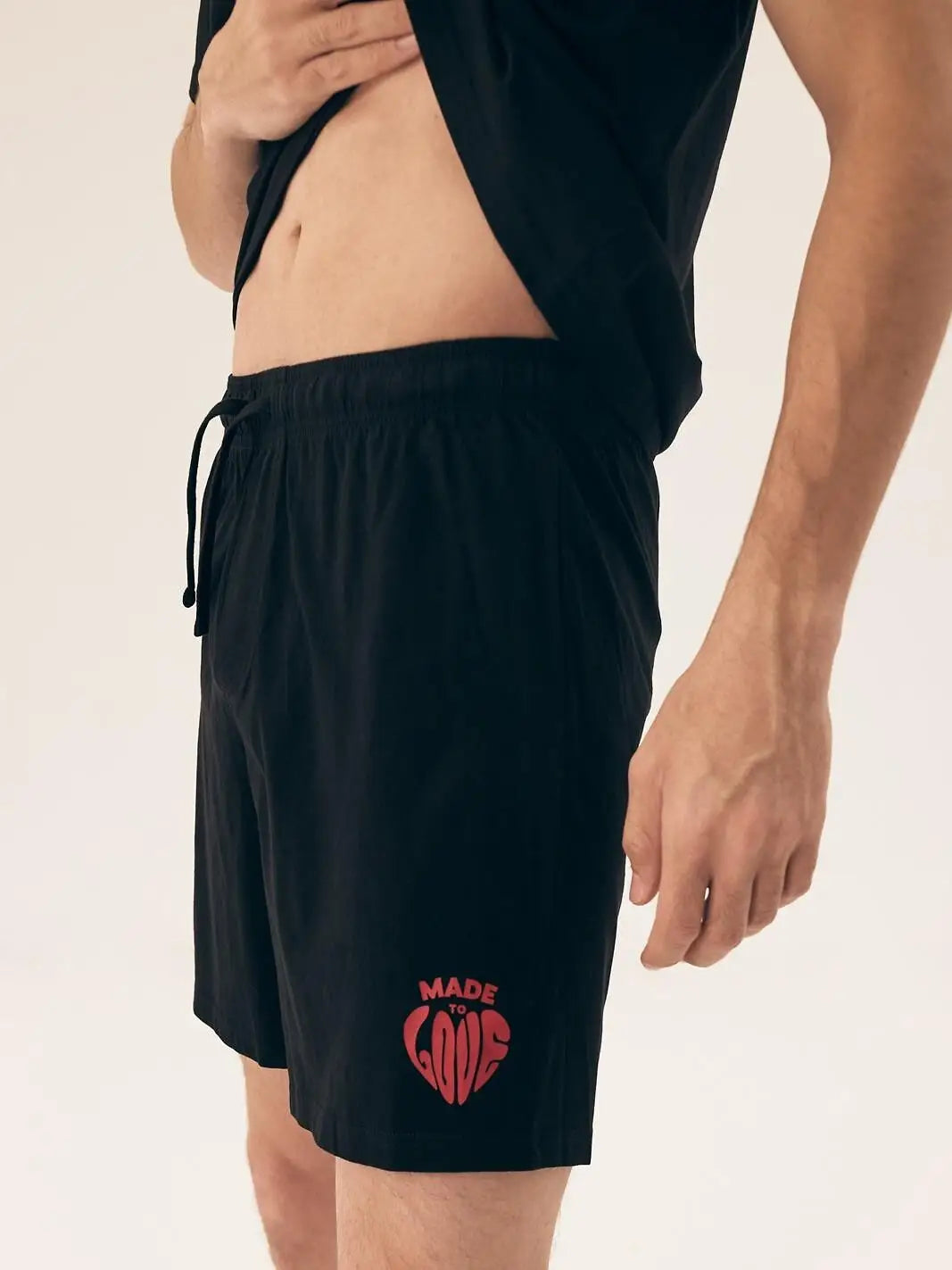 Pigiama da uomo corto in 100% cotone - sierra