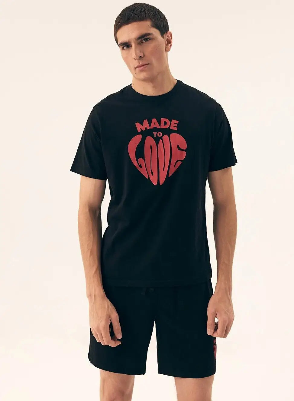 Pigiama da uomo corto in 100% cotone - sierra