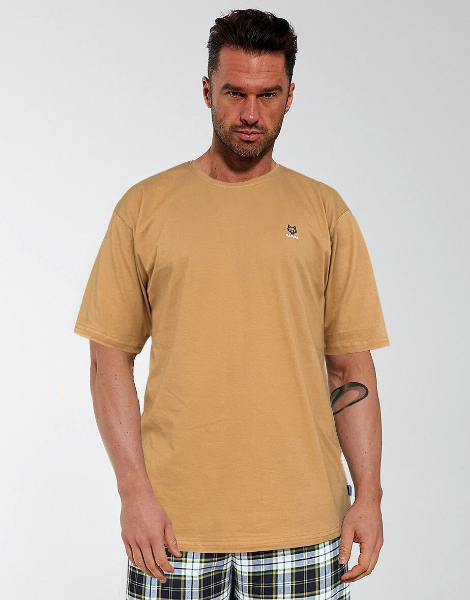 Pigiama da uomo corto in cotone - nature