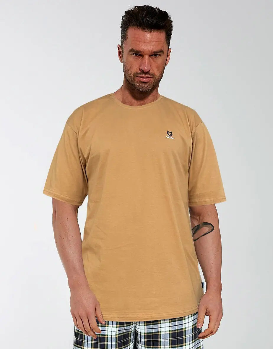 Pigiama da uomo corto in cotone - nature