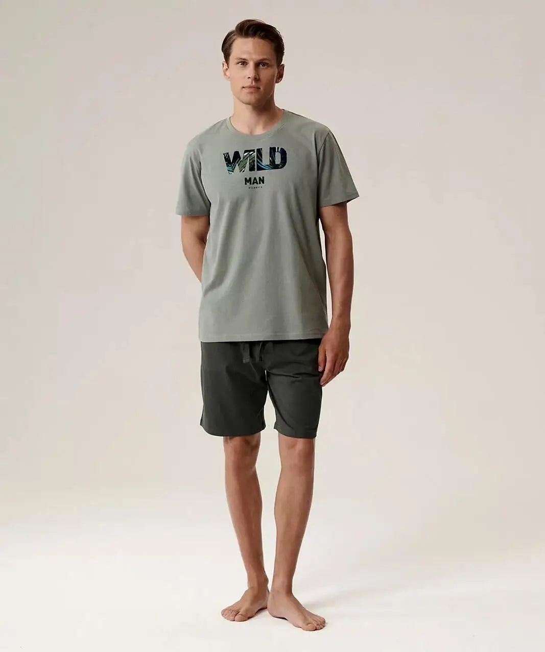 Pigiama uomo corto in cotone - nmp-396