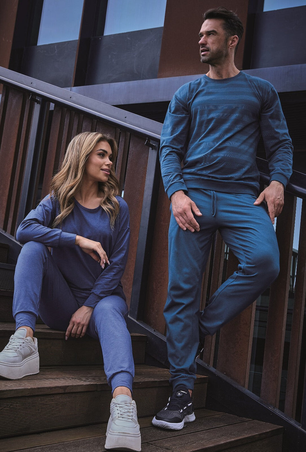 Pigiama da uomo in coton elasticizzato | loose