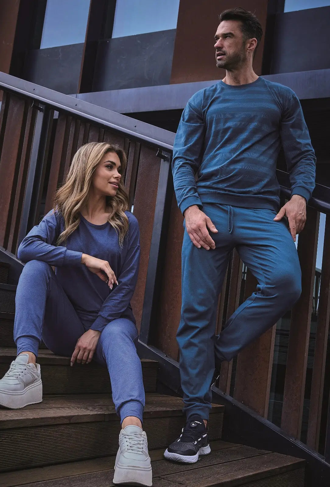 Pigiama da uomo in coton elasticizzato | loose