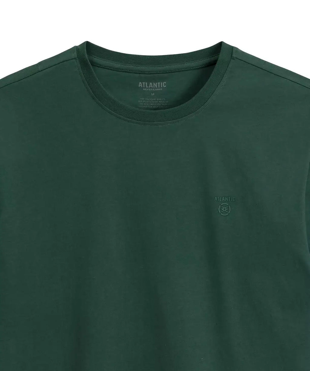 Pigiama uomo in cotone effetto pesca con pantaloni