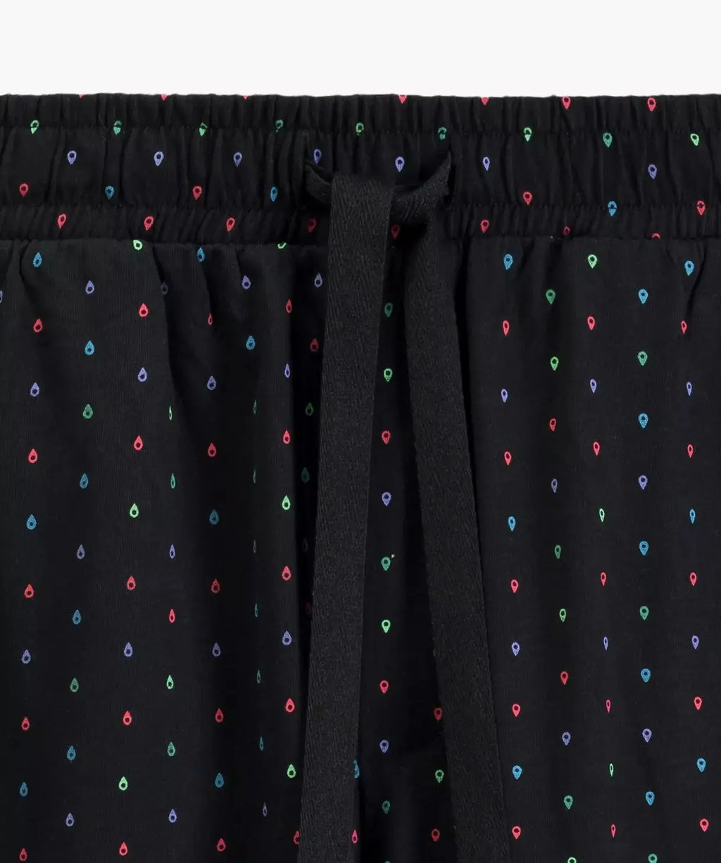 Pigiama uomo in cotone effetto pesca con pantaloni