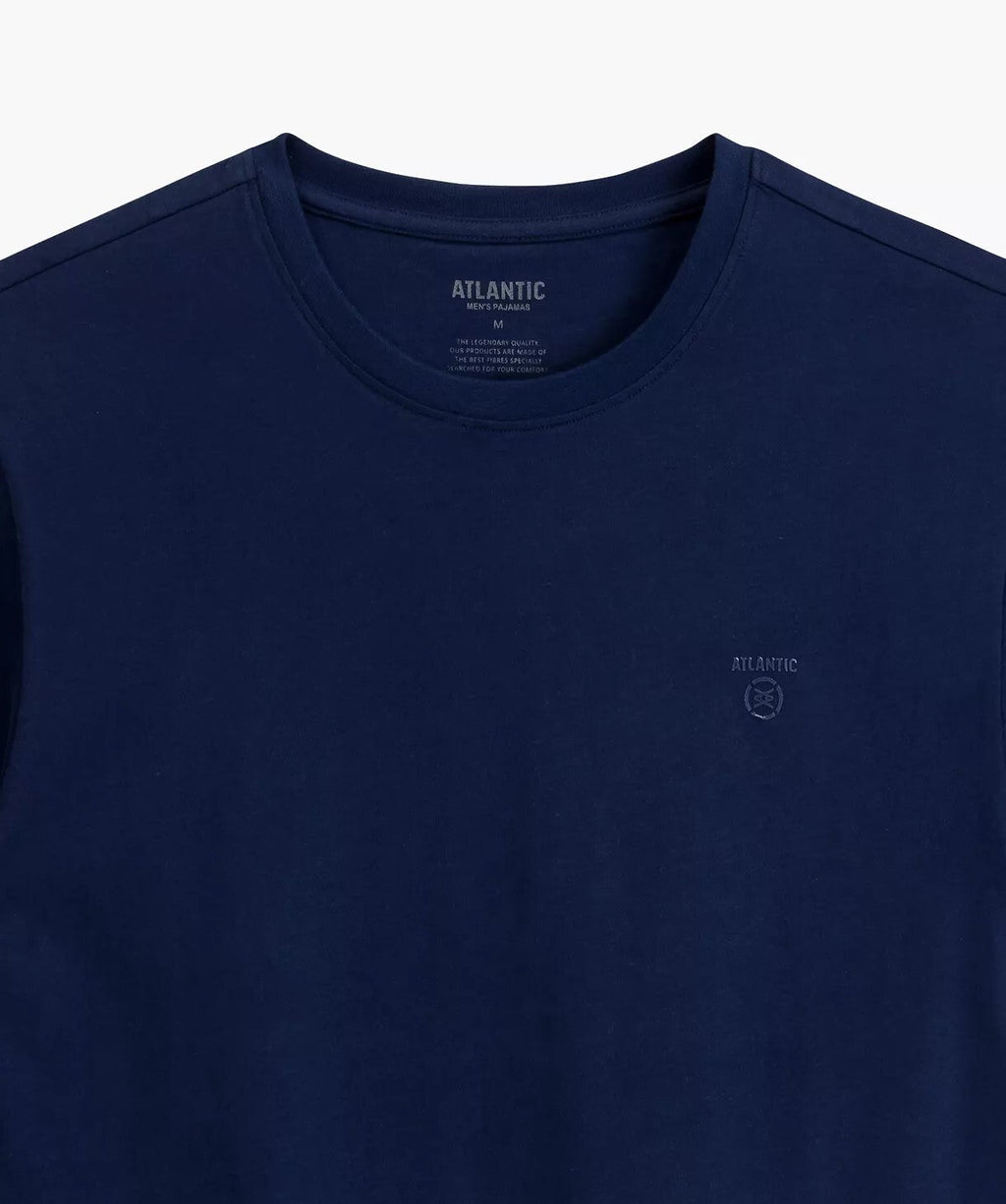 Pigiama uomo in cotone effetto pesca con pantaloni