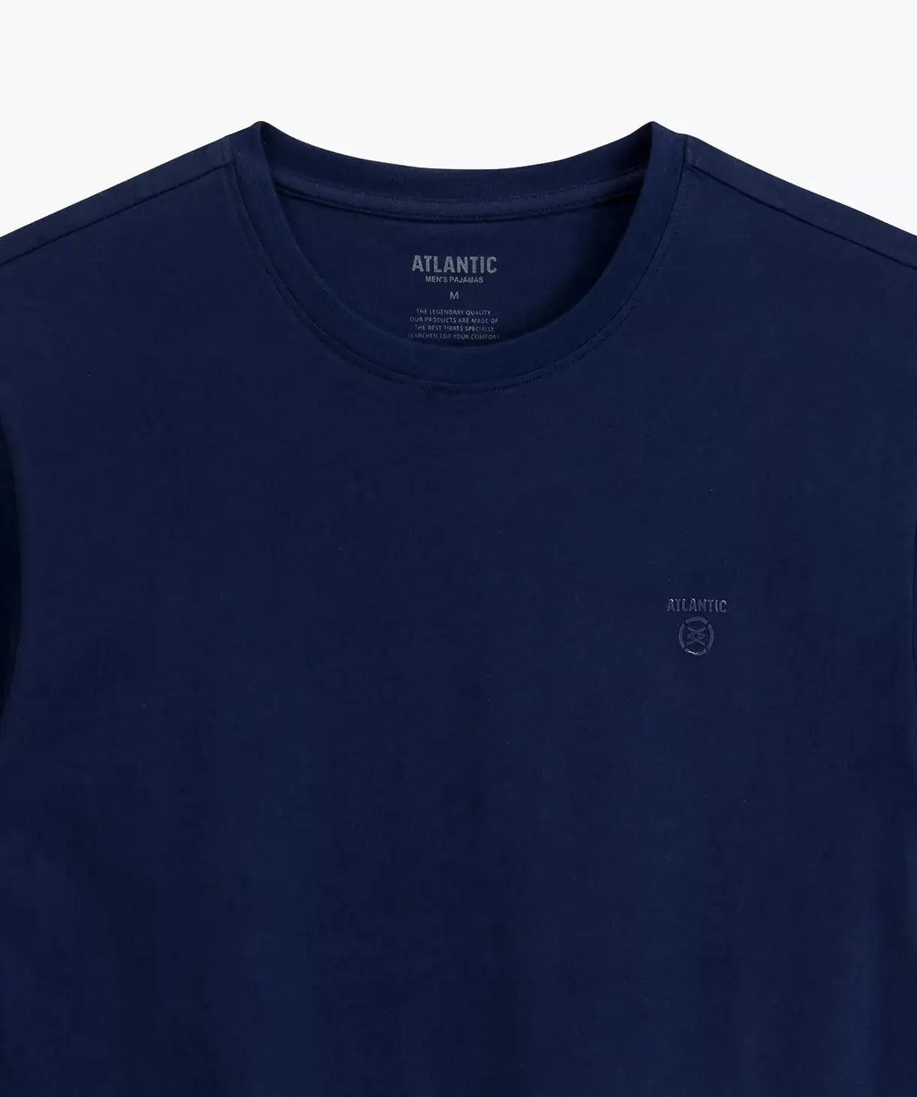 Pigiama uomo in cotone effetto pesca con pantaloni