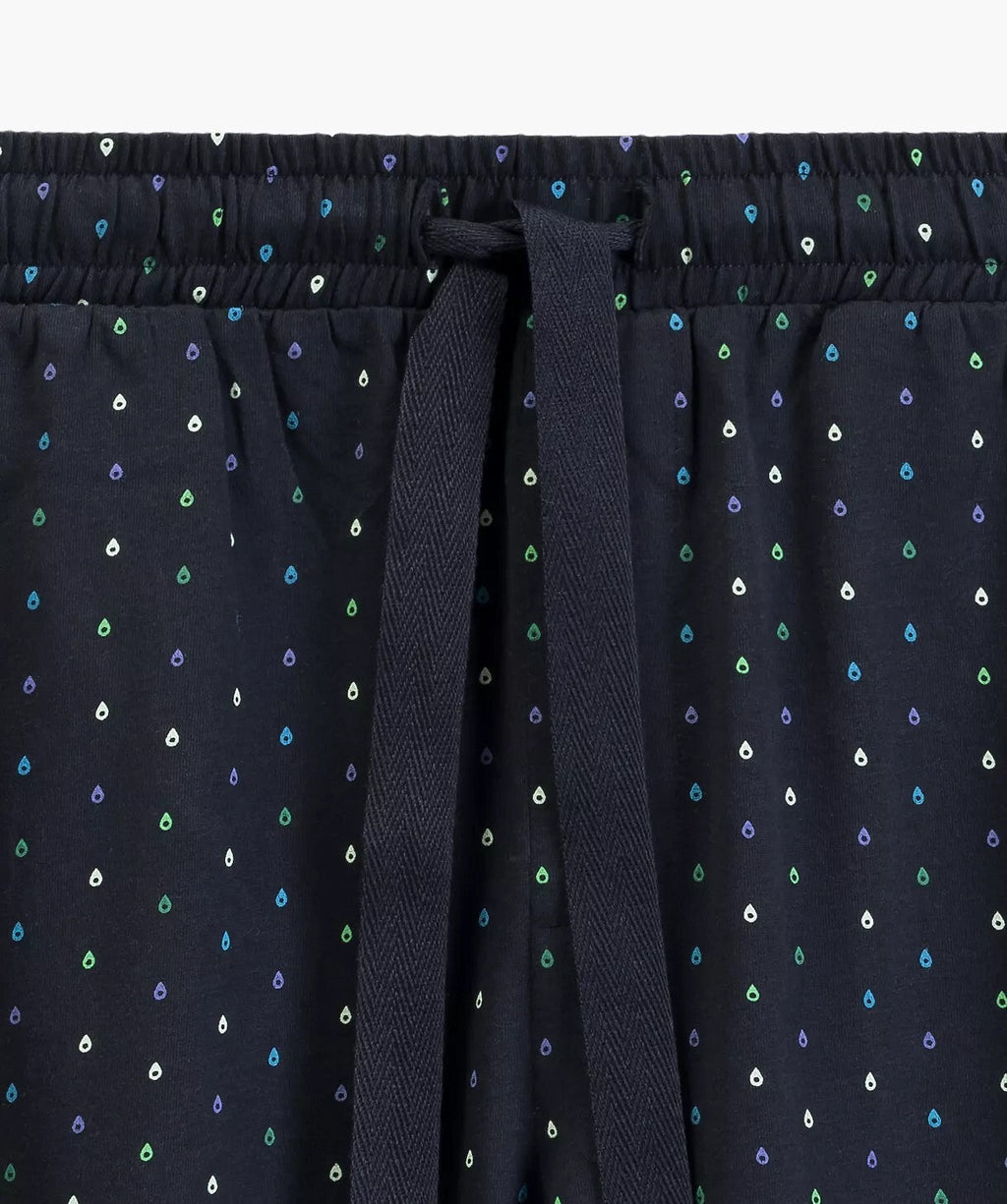 Pigiama uomo in cotone effetto pesca con pantaloni