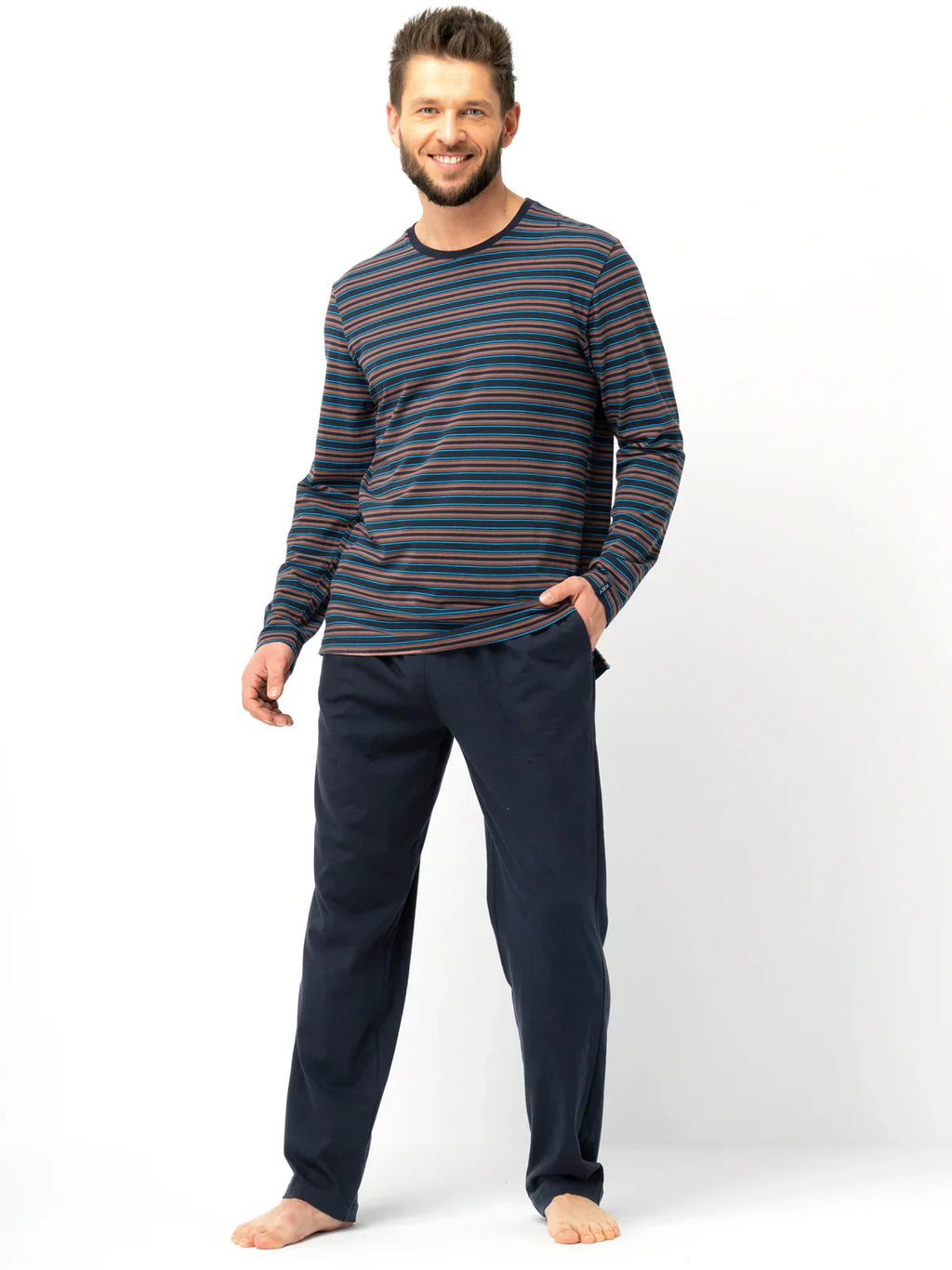 Pigiama uomo in cotone elasticizzato | mns 315