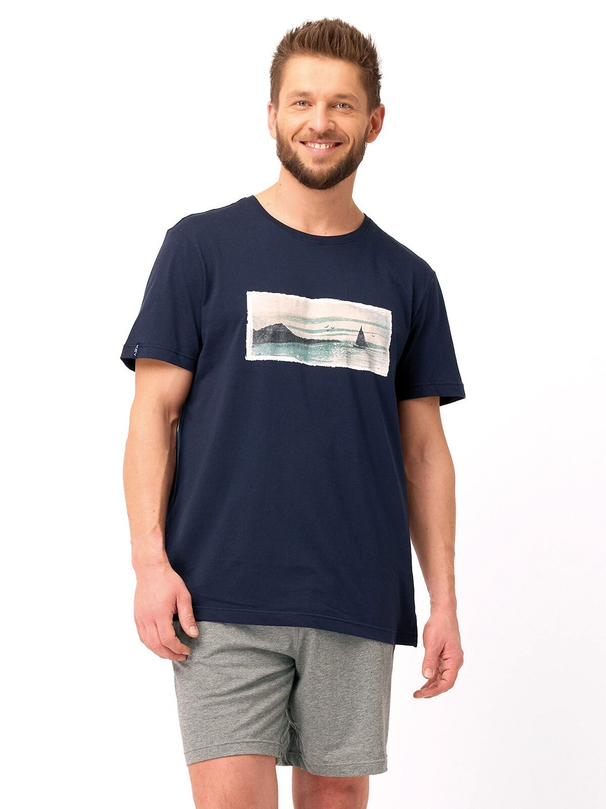 Pigiama da uomo in cotone elasticizzato | mns 606