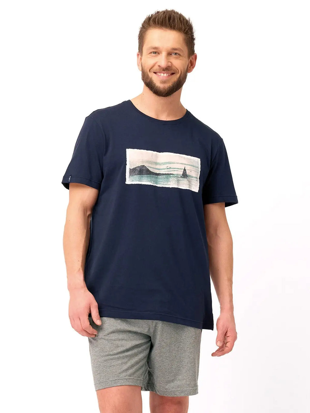 Pigiama da uomo in cotone elasticizzato | mns 606