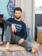 Pigiama uomo in cotone elasticizzato | mns 862