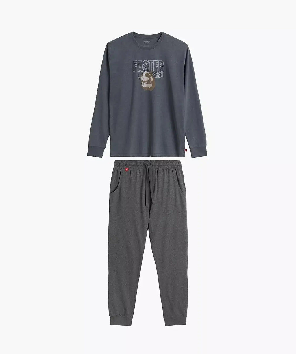 Pigiama da uomo in cotone elasticizzato - nmp-376