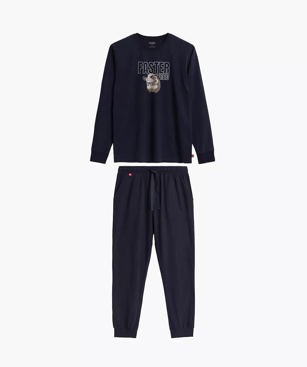 Pigiama da uomo in cotone elasticizzato - nmp-376