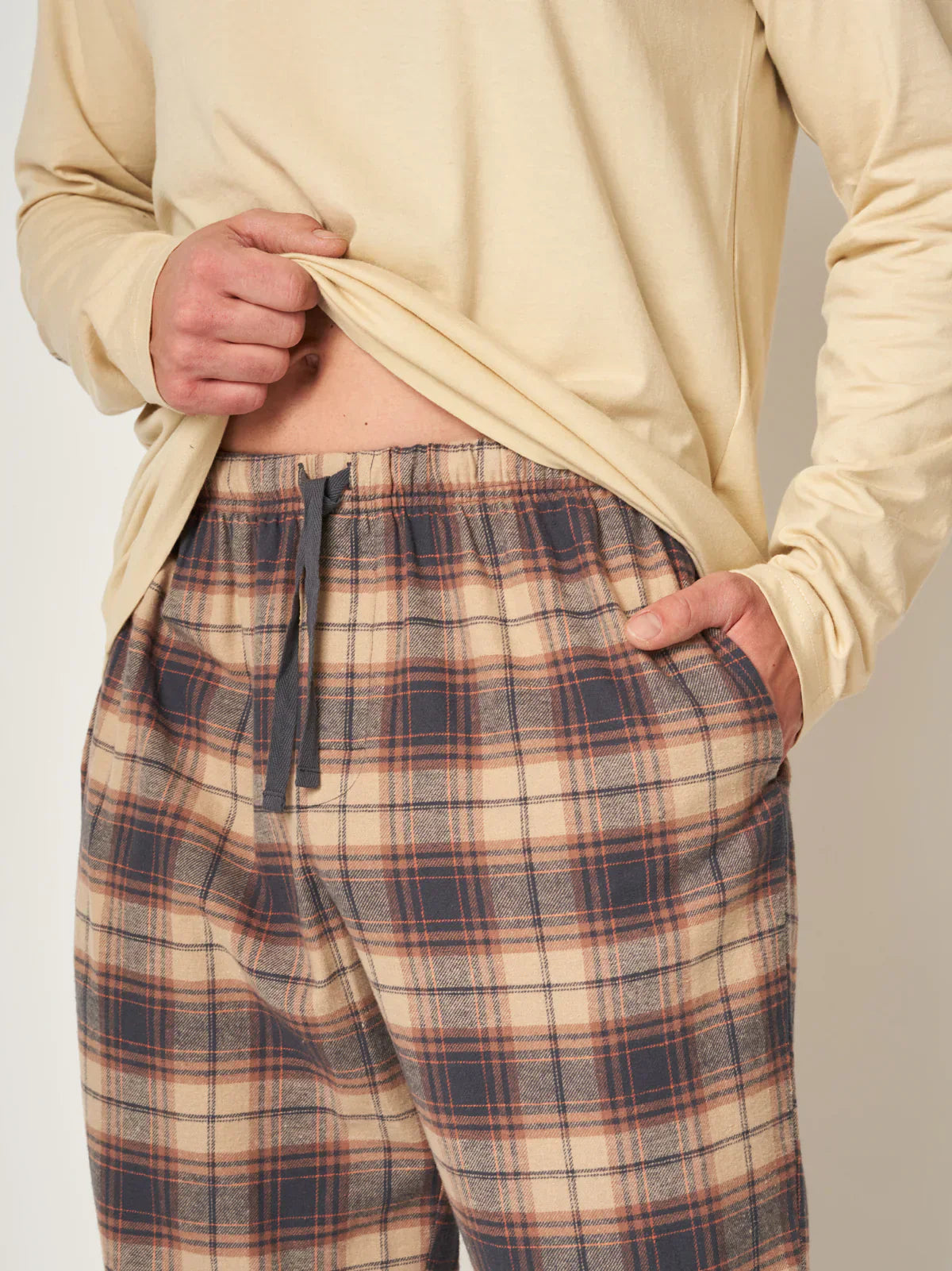 Pigiama uomo in cotone e flanella | mns 403