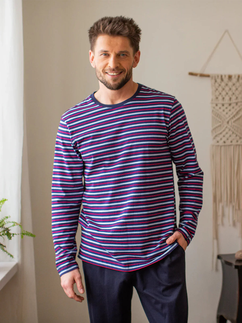 Pigiama uomo in cotone morbido | mns 316