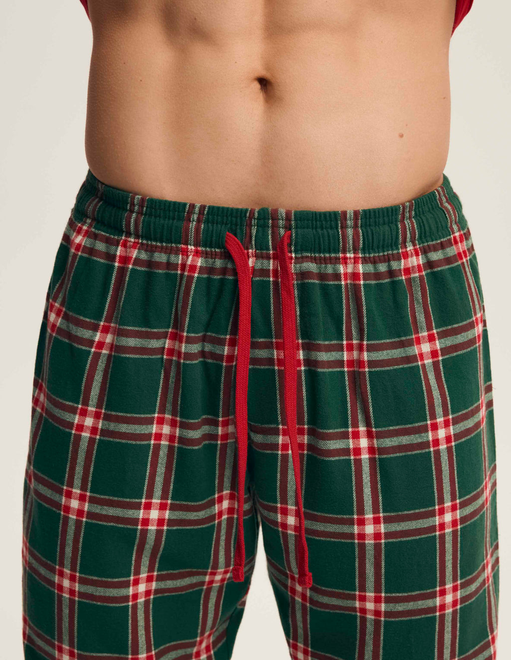 Pigiama uomo in cotone con motivo natalizio e pantaloni