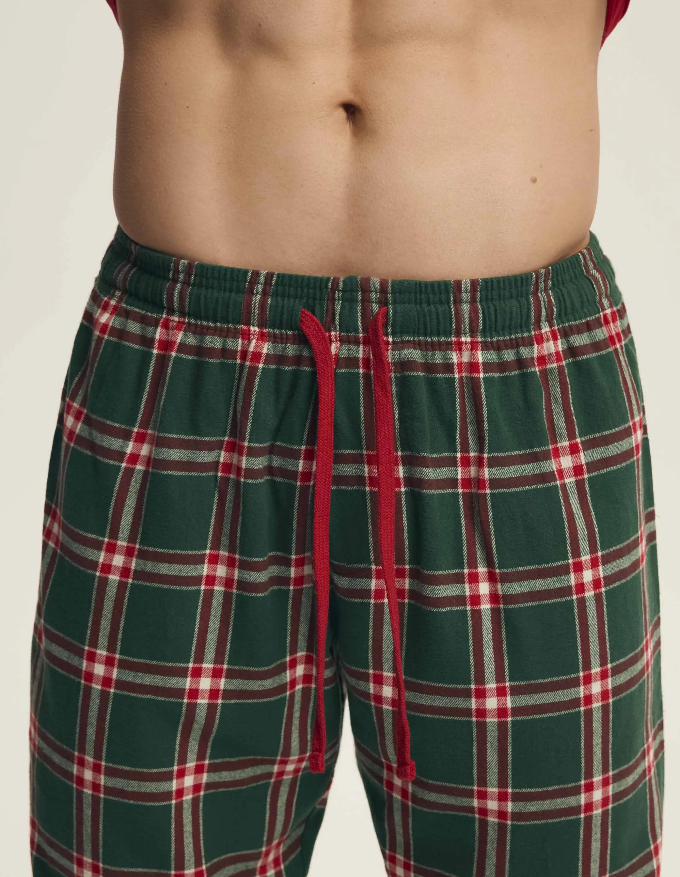 Pigiama uomo in cotone con motivo natalizio e pantaloni