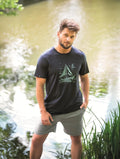Pigiama uomo in cotone – set con maglia grafica e shorts