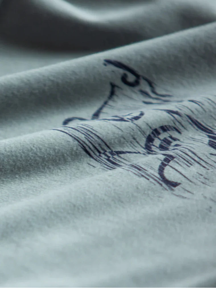 Pigiama uomo in cotone con stampa e pantaloni a fantasia