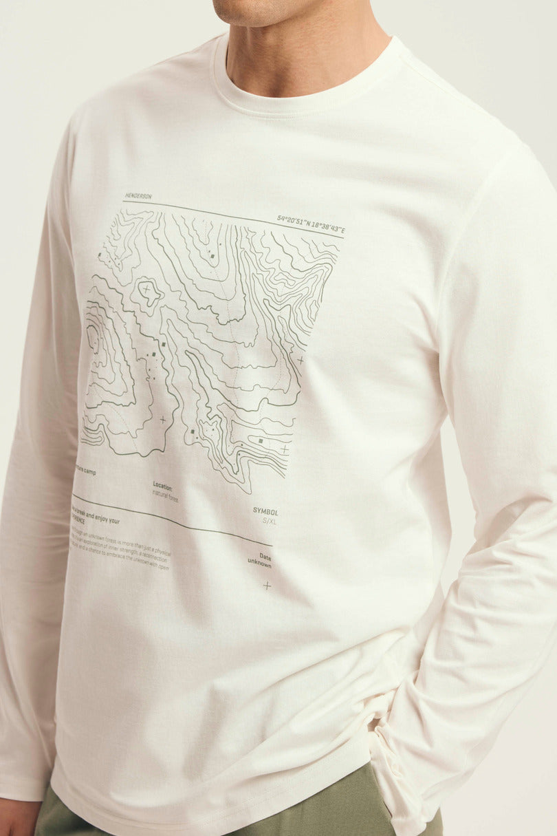 Pigiama uomo in cotone stile jogger con stampa mappa | local