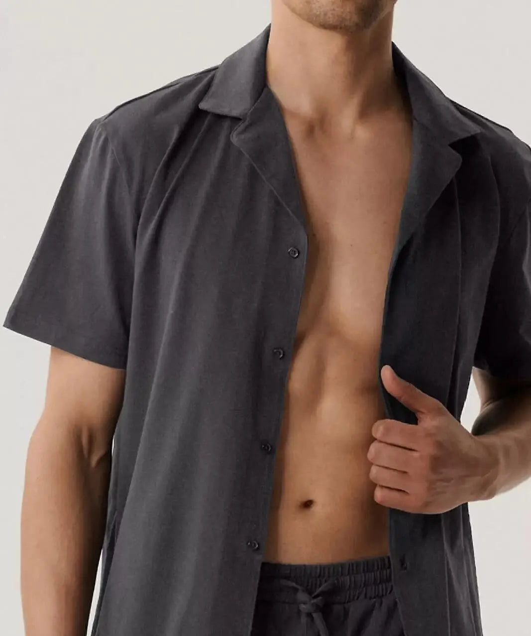 Pigiama da uomo estivo aperto con bottoni - jack - bnmp-003