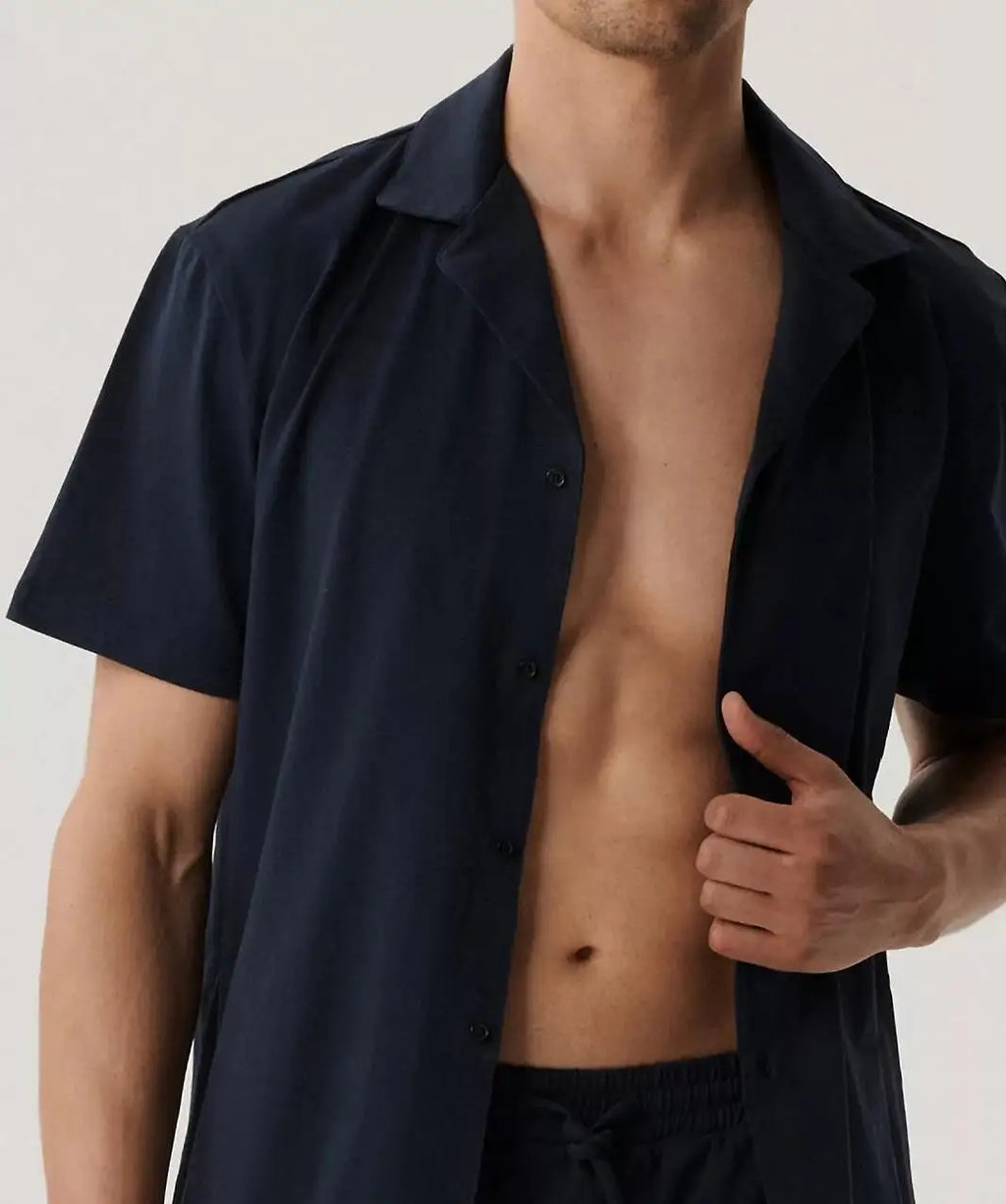 Pigiama da uomo estivo aperto con bottoni - jack - bnmp-003