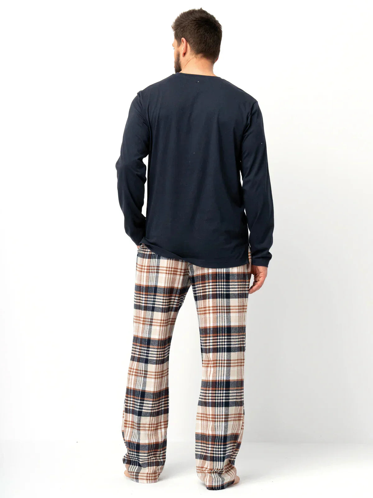 Pigiama uomo in flanella di cotone | mns 444
