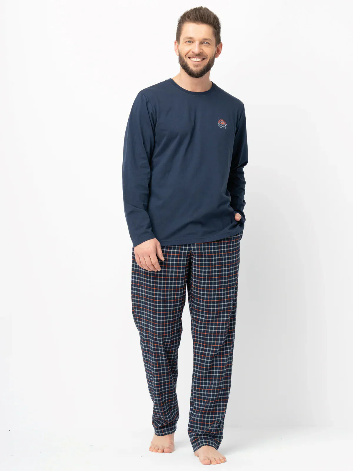 Pigiama uomo in flanella di cotone | mns 481