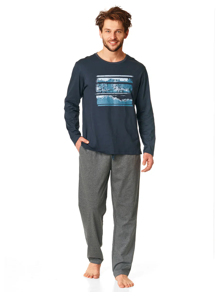Pigiama uomo in cotone elasticizzato - mns 862