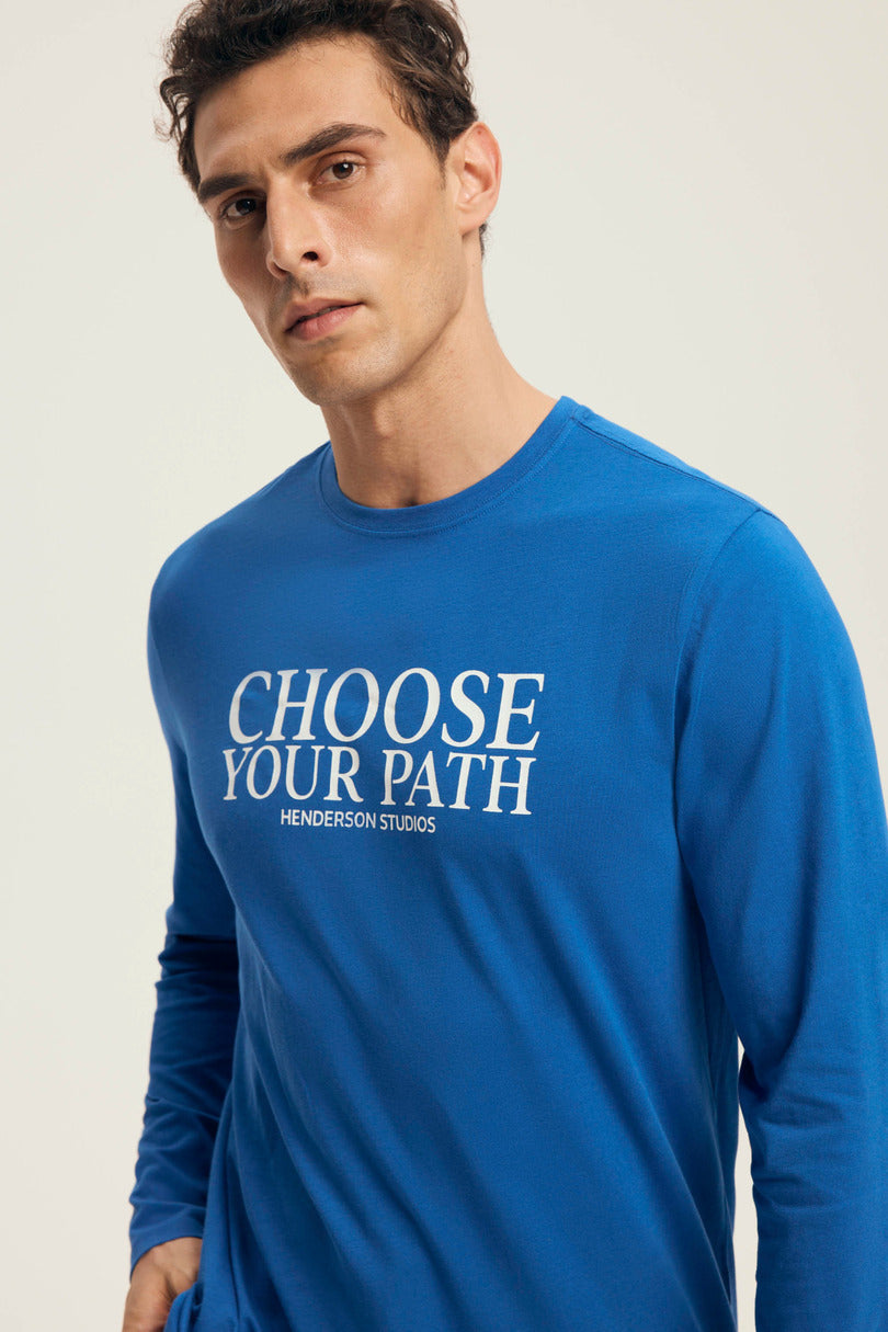 Pigiama uomo in cotone stile jogger con scritta | loop