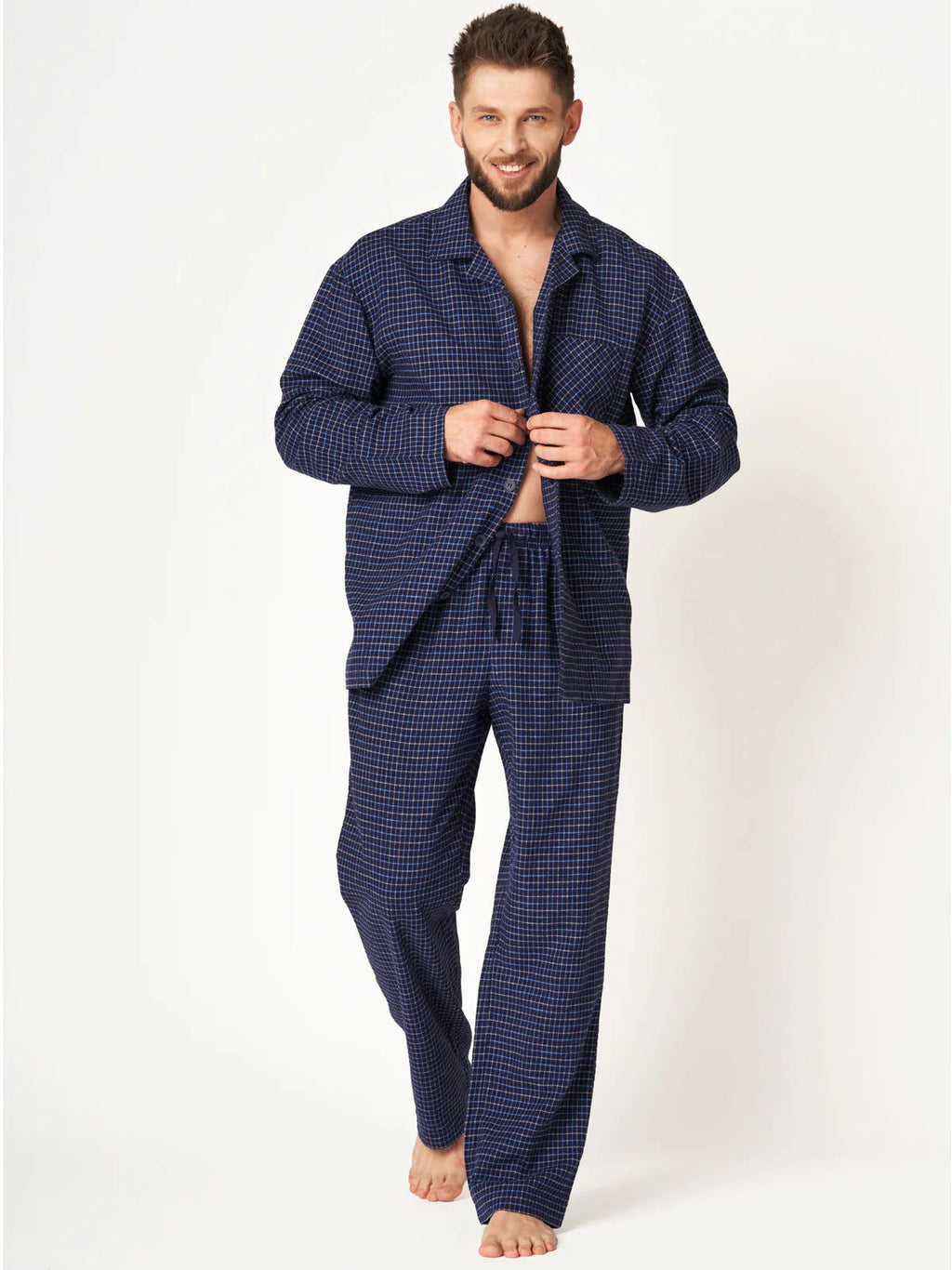 Pigiama uomo in flanella di cotone - gordon