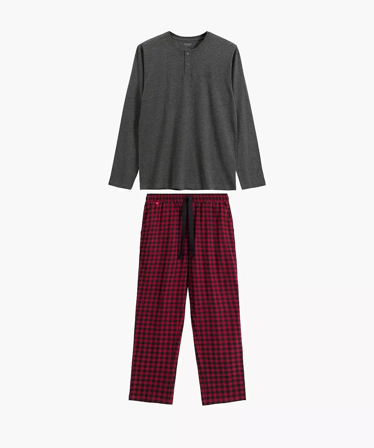 Pigiama uomo lungo in morbido cotone fantasia - nmp-394