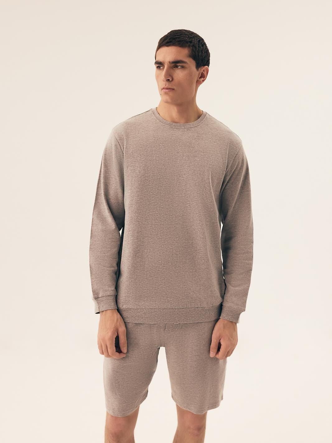 Pigiama da uomo in morbido cotone con interno felpato