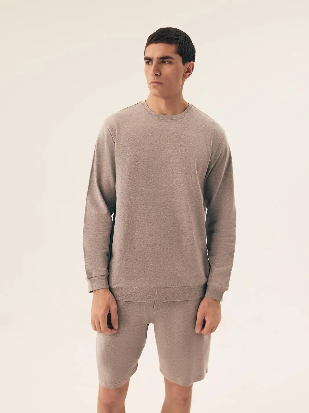 Pigiama da uomo in morbido cotone con interno felpato