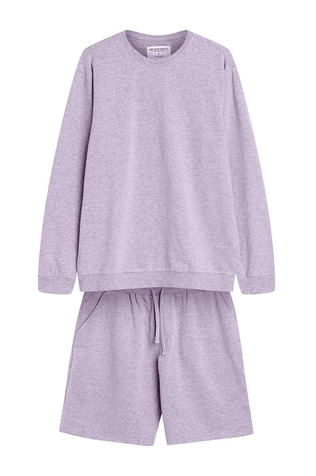 Pigiama da uomo in morbido cotone con interno felpato