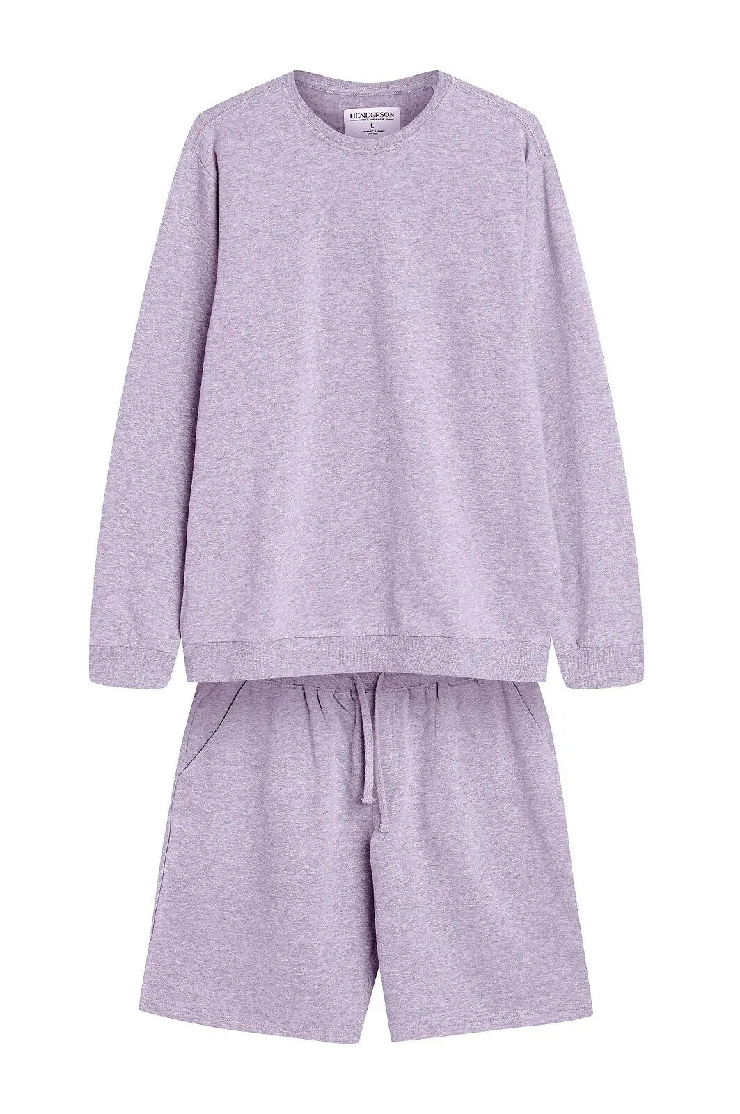 Pigiama da uomo in morbido cotone con interno felpato