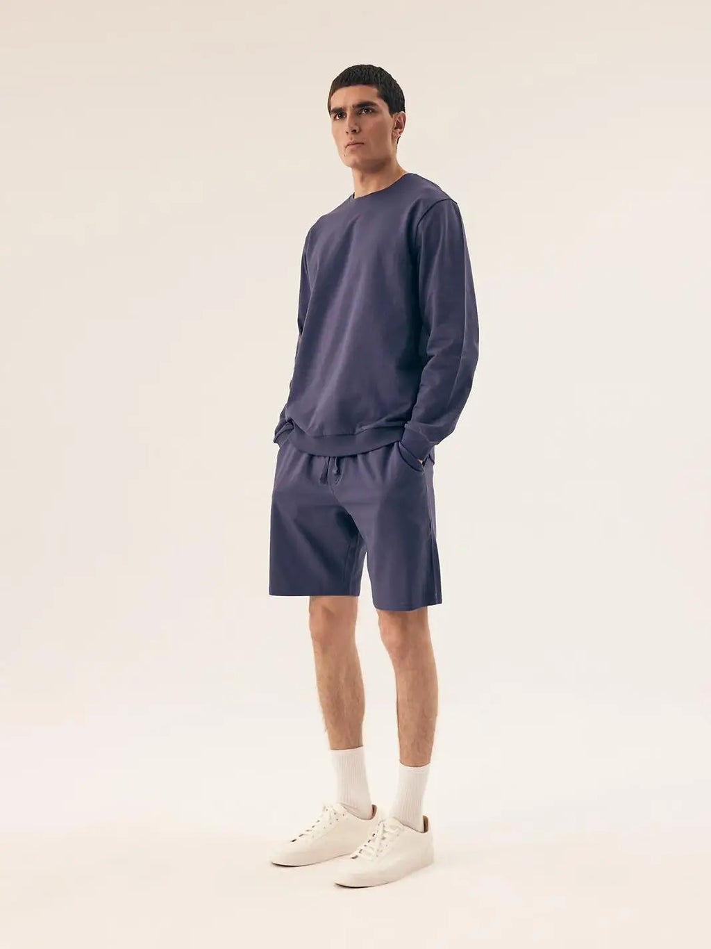 Pigiama da uomo in morbido cotone con interno felpato