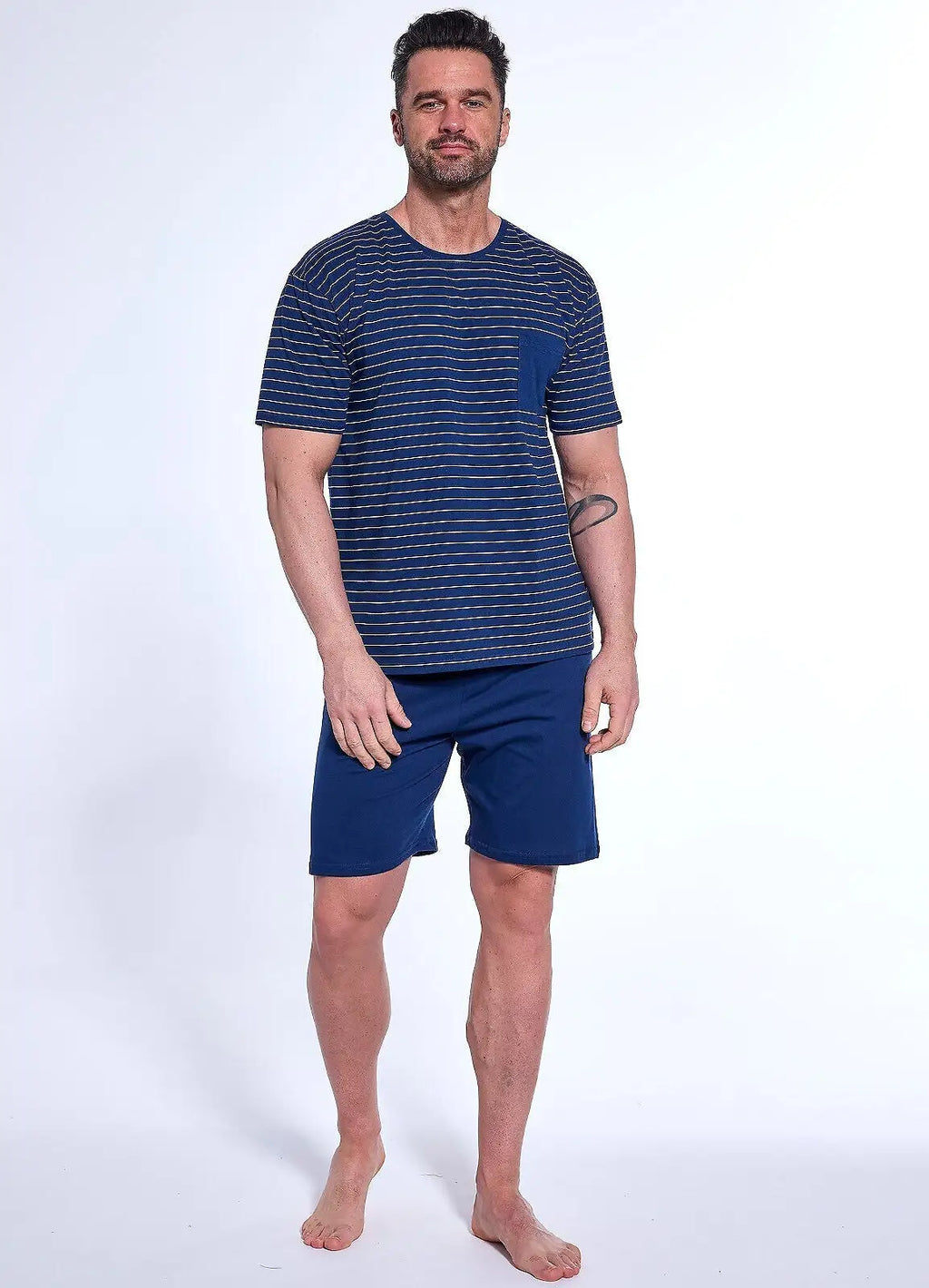 Pigiama da uomo in morbido cotone - lagoon