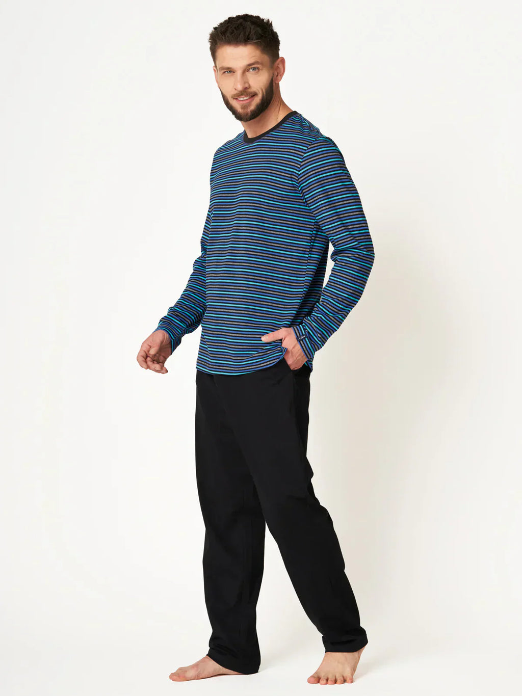 Pigiama uomo in puro cotone | mns 384 b