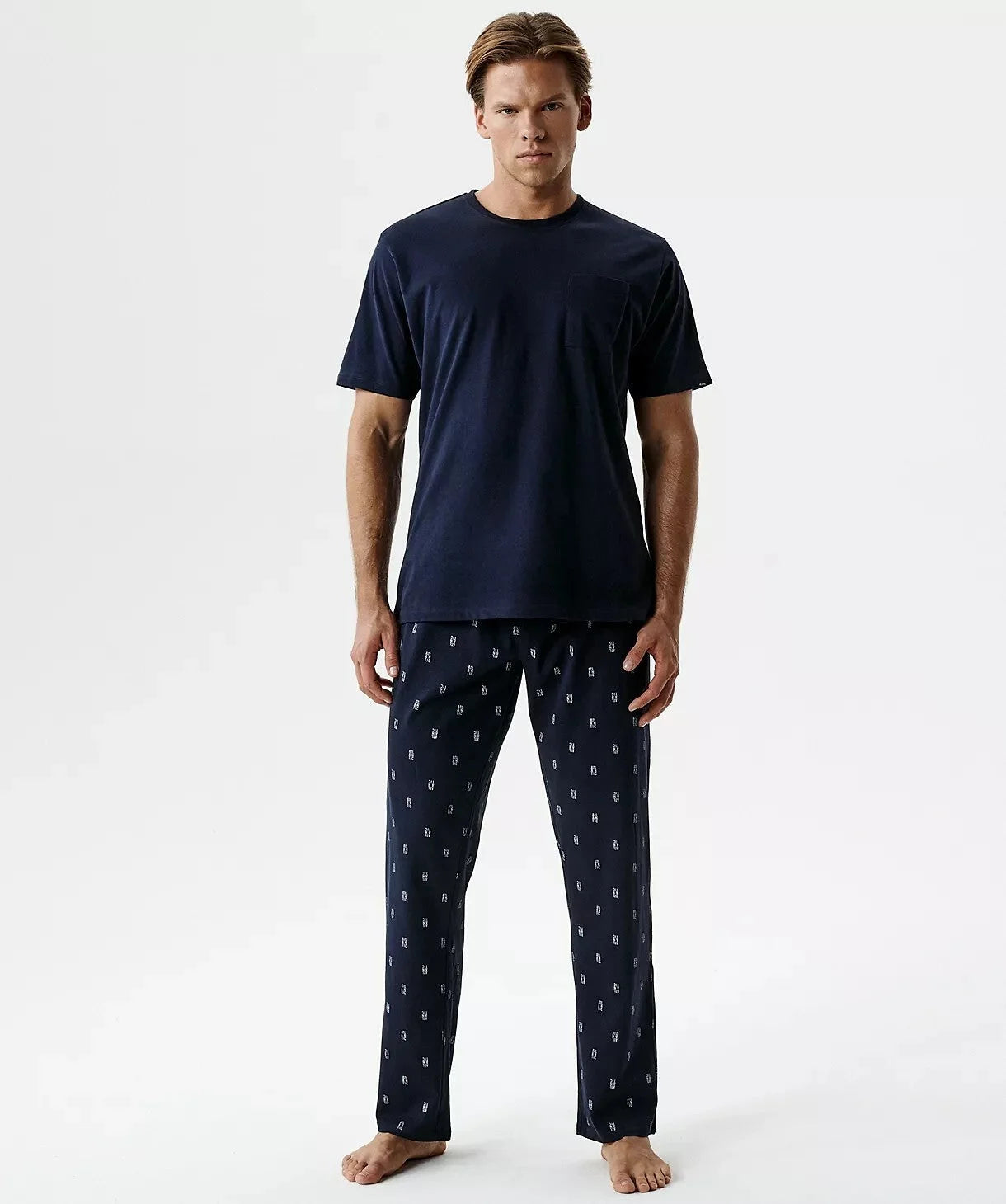 Pigiama uomo in puro cotone – soft touch cotone effetto