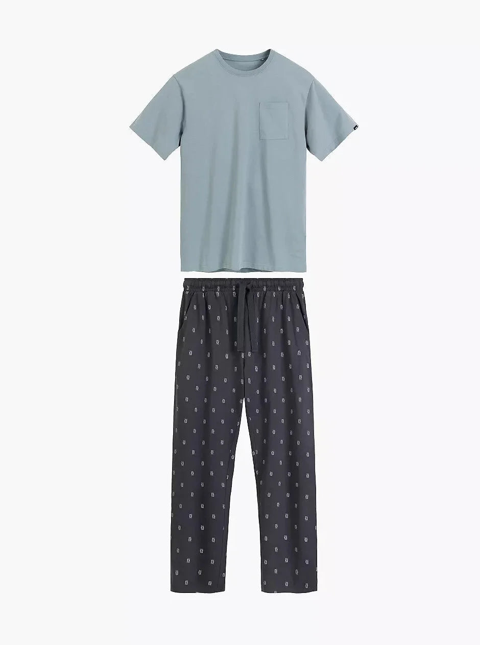 Pigiama uomo in puro cotone – soft touch cotone effetto