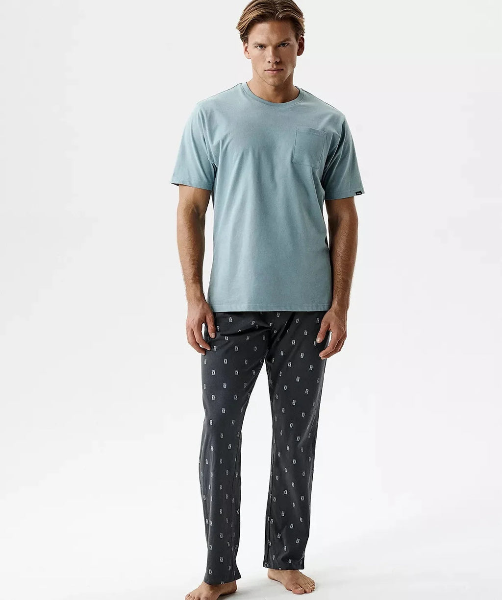 Pigiama uomo in puro cotone – soft touch cotone effetto
