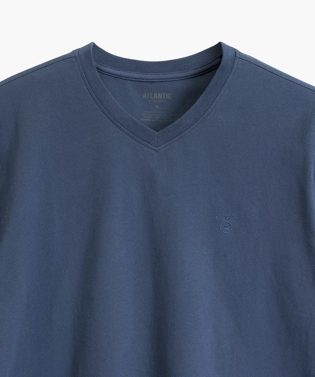 Pigiama uomo scollo a v in cotone effetto pesca - nmp-389